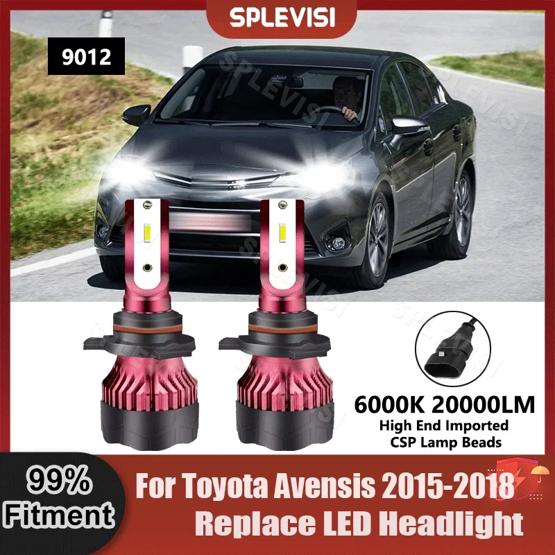 1 Pair Replace LED Headlamp 9012 Light Bulbs 9V-36V Superior CSP Chips For Toyota Avensis 2015 2016 2017 2018
1 Pair Replace LED Headlamp 9012 Light Bulbs 9V-36V Superior CSP Chips For Toyota Avensis 2015 2016 2017 2018