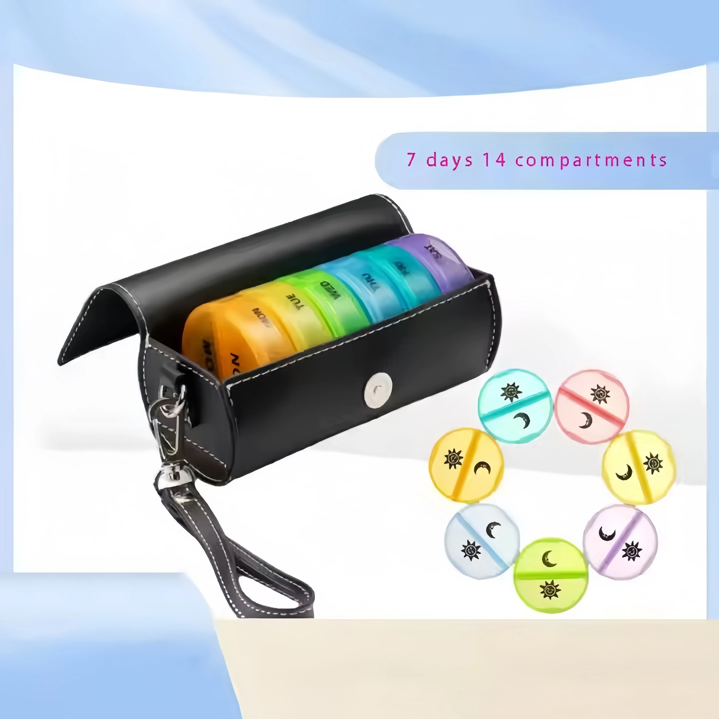 7-day drug dispenser, waterproof and moisture-proof drug tote bag, portable pill storage box, pill cutter
7-day drug dispenser, waterproof and moisture-proof drug tote bag, portable pill storage box, pill cutter