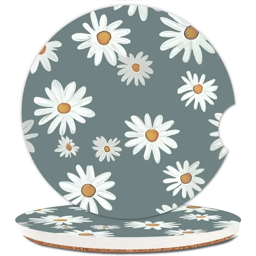 Ceramic Cup Holders Car Coasters for Women/MenCute Absorbent Drink Cup Car Holder Coasters with A Finger Notch 2.56" Pack of 2
Ceramic Cup Holders Car Coasters for Women/MenCute Absorbent Drink Cup Car Holder Coasters with A Finger Notch 2.56" Pack of 2