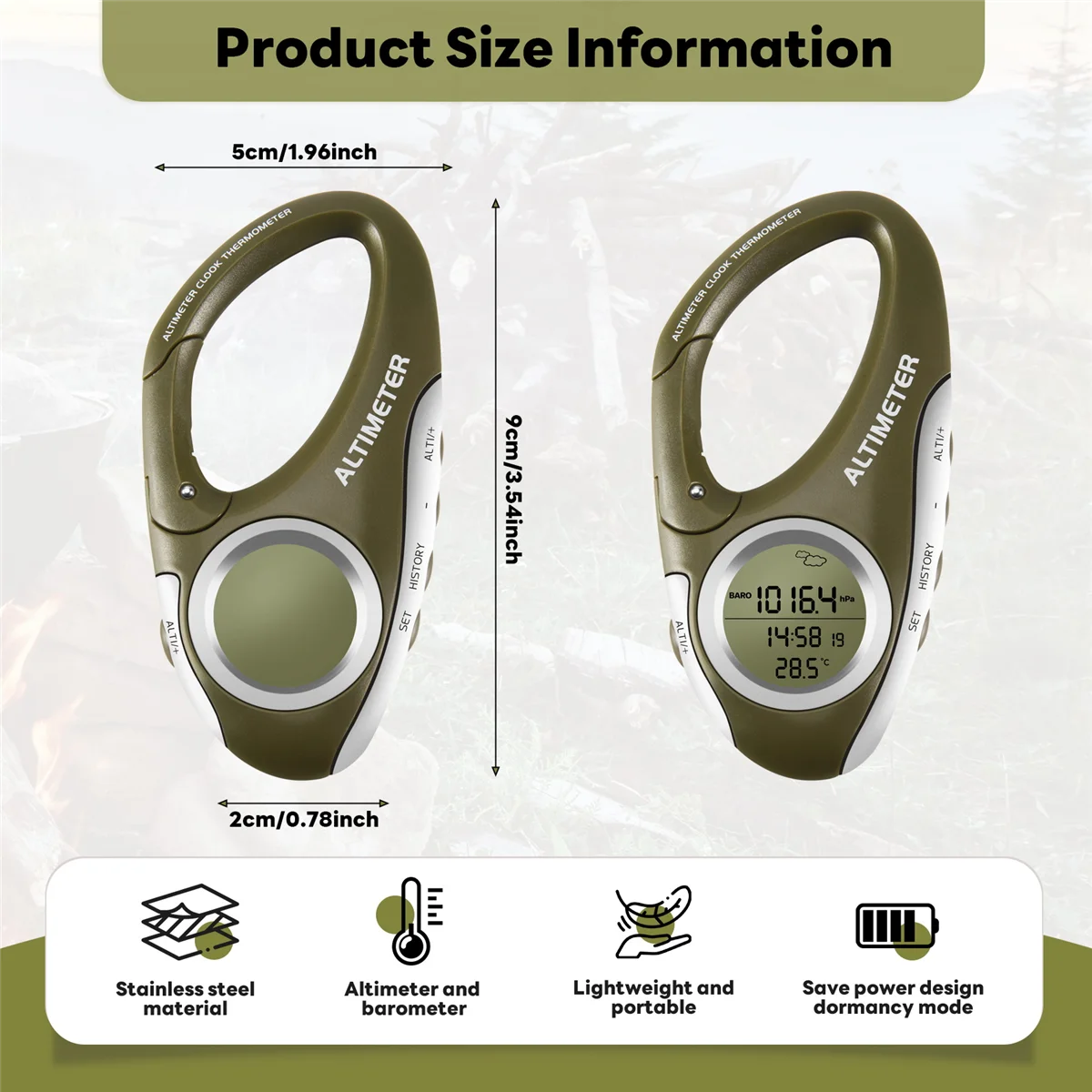 A06K электронный альтиметр, карабин, высотомер, ручной термометр, измеритель режима прогноза погоды для рыбалки на открытом воздухе, уличный гаджет
A06K электронный альтиметр, карабин, высотомер, ручной термометр, измеритель режима прогноза погоды для рыбалки на открытом воздухе, уличный гаджет