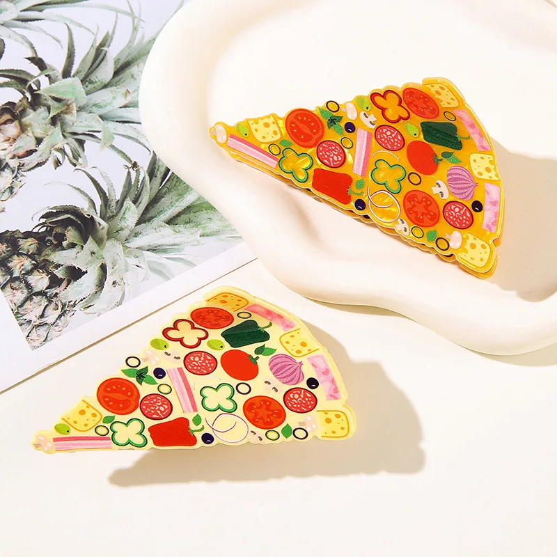 DS 9.5CM Large Fruit Pizza Hair Claw Funny Food Series Acrylic Claw Clips Trendy Hair Clips for Women Girls Hair Accessories
DS 9.5CM Large Fruit Pizza Hair Claw Funny Food Series Acrylic Claw Clips Trendy Hair Clips for Women Girls Hair Accessories