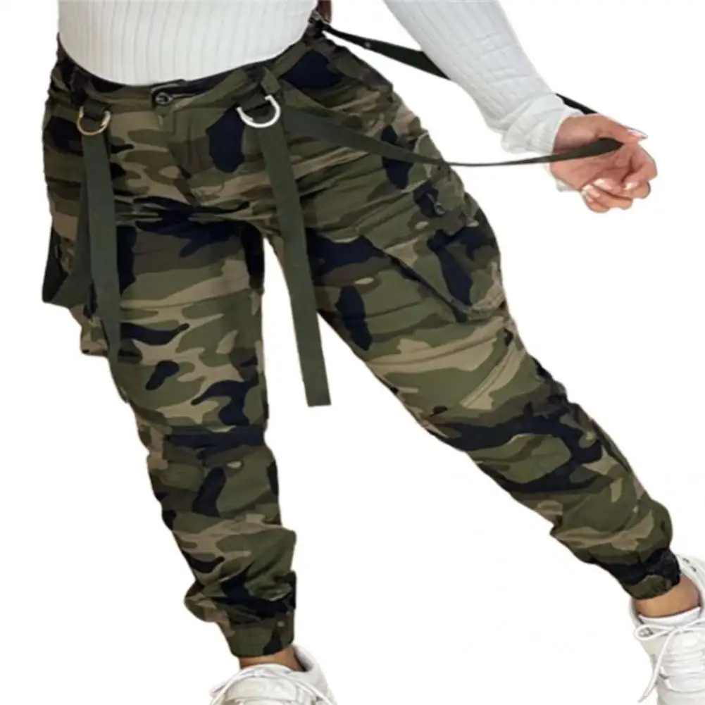 Stylish Women Trousers Camouflage Print Classic Breathable Casual Lady Cargo Pants
Stylish Women Trousers Camouflage Print Classic Breathable Casual Lady Cargo Pants