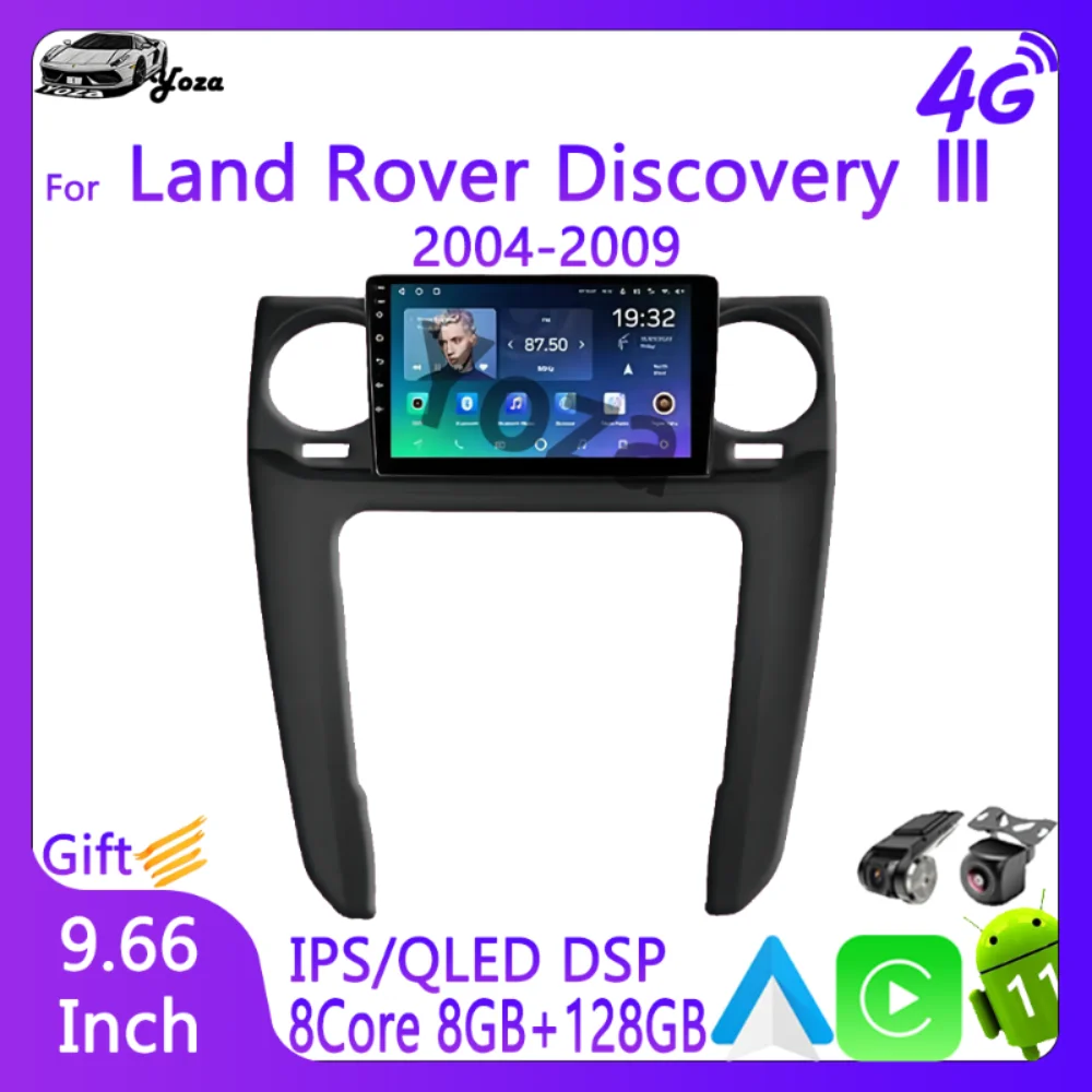 Автомобильный радиоприемник Yoza Carplay для Land Rover Discovery Ⅲ 2004-2009 Android 11, сенсорный экран, мультимедийный плеер, GPS-навигация, телефон с wi-fi
Автомобильный радиоприемник Yoza Carplay для Land Rover Discovery Ⅲ 2004-2009 Android 11, сенсорный экран, мультимедийный плеер, GPS-навигация, телефон с wi-fi