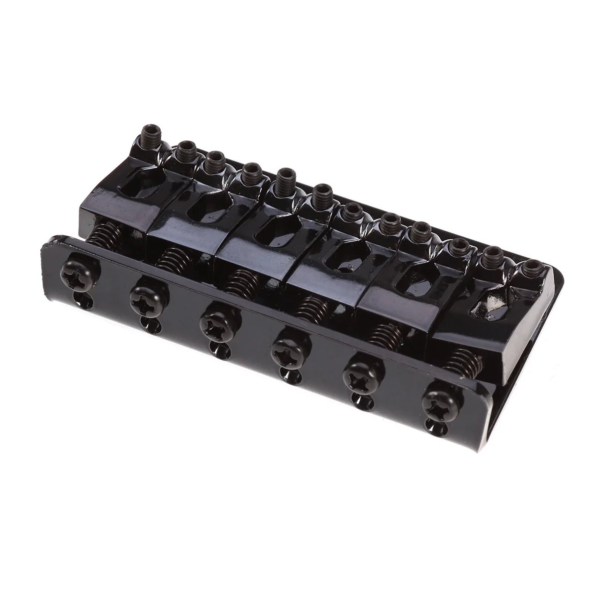 Hard Tail Fixed Black Guitar Bridge Chrome Plated Iron Adjustable Saddles for 6 String Electric Guitar Including Wrench Screws
Hard Tail Fixed Black Guitar Bridge Chrome Plated Iron Adjustable Saddles for 6 String Electric Guitar Including Wrench Screws