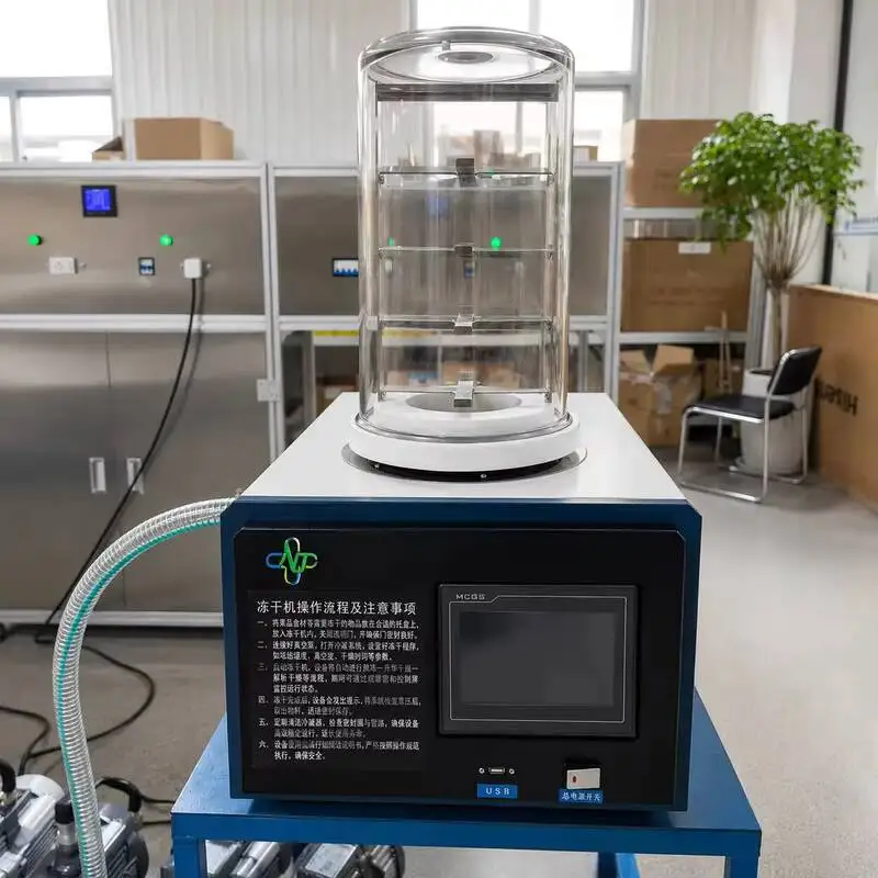 Low Price Nathi Laboratory Vacuum Freeze Dryer 0.1 Square Meter -55 Degree Cold Trap 2L/S Pumping Speed USB Interface For Sample
Low Price Nathi Laboratory Vacuum Freeze Dryer 0.1 Square Meter -55 Degree Cold Trap 2L/S Pumping Speed USB Interface For Sample