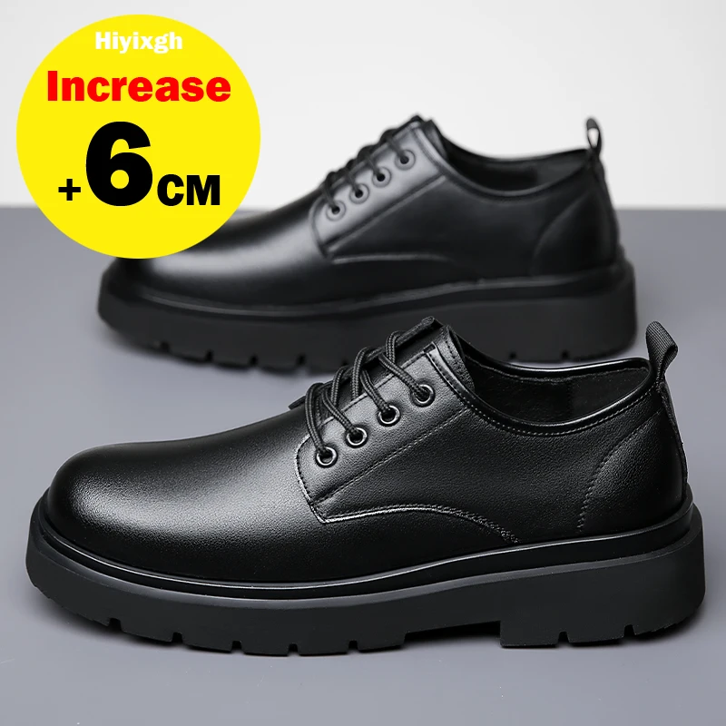 Spring Autumn New Designer Derby Shoes for Men Black Increase Business Dress Shoes Male Fashion Casual Wedding Leather Shoe Man
Spring Autumn New Designer Derby Shoes for Men Black Increase Business Dress Shoes Male Fashion Casual Wedding Leather Shoe Man