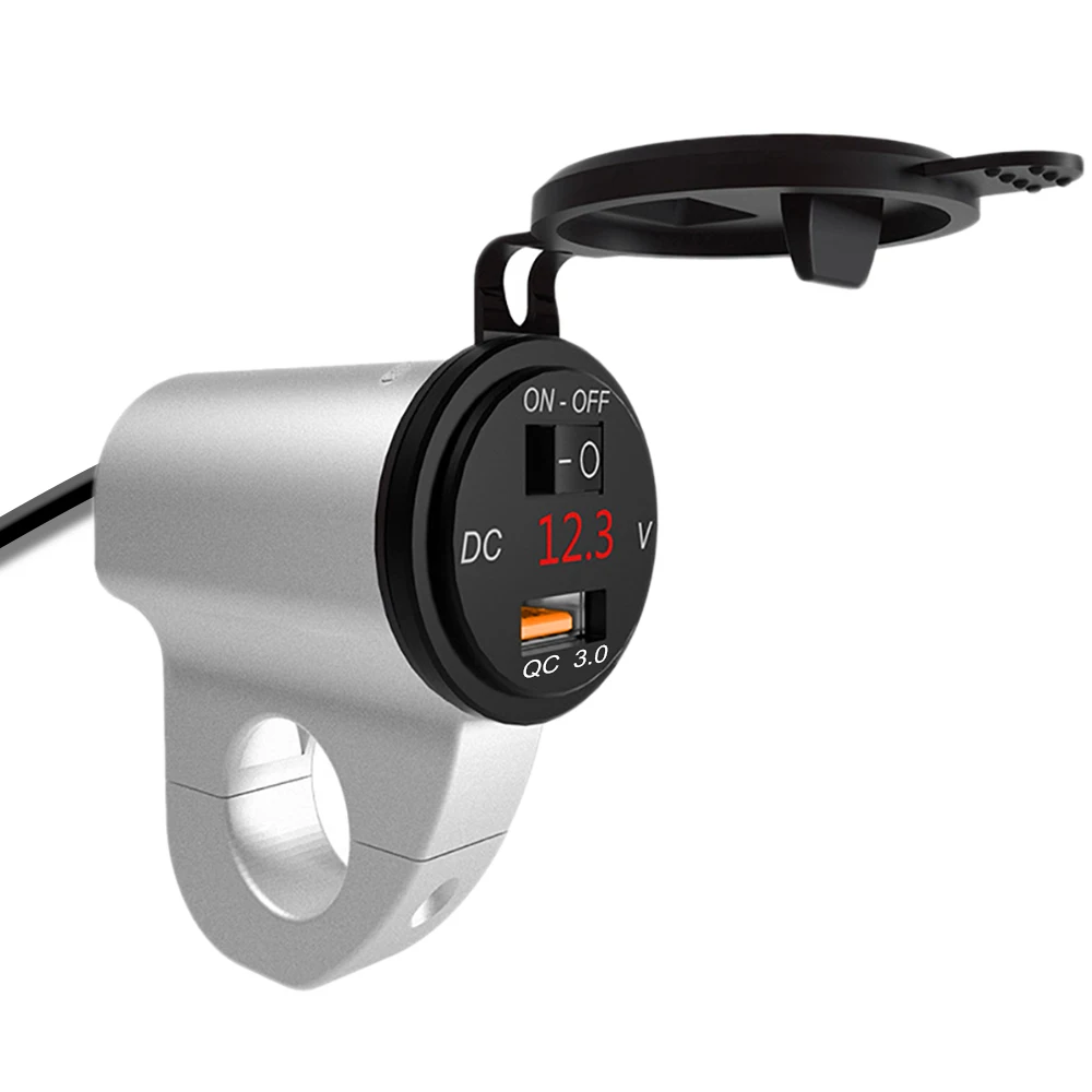 2.4A Digital Display With Switch Mobile Phone Adapter Car Fast Charger Motorcycle USB Charger
2.4A Digital Display With Switch Mobile Phone Adapter Car Fast Charger Motorcycle USB Charger