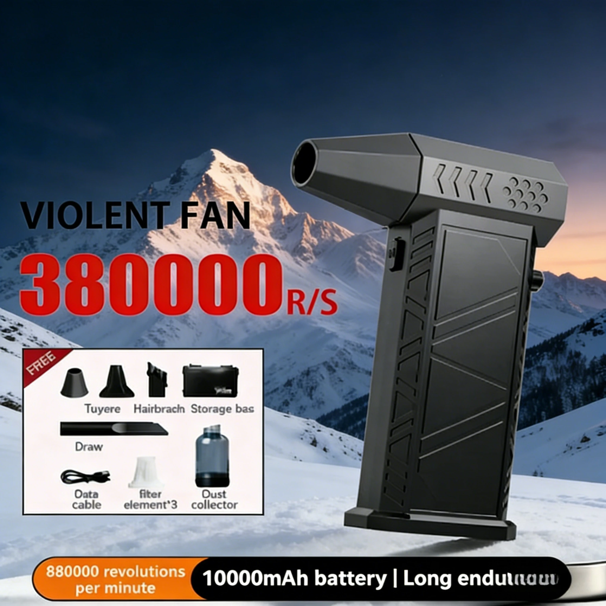 X9 TurboClean 400000 об/мин — воздуходувка 53 м/с | Бесщеточный пылесос (Szybkie ładowanie Type-C)
X9 TurboClean 400000 об/мин — воздуходувка 53 м/с | Бесщеточный пылесос (Szybkie ładowanie Type-C)