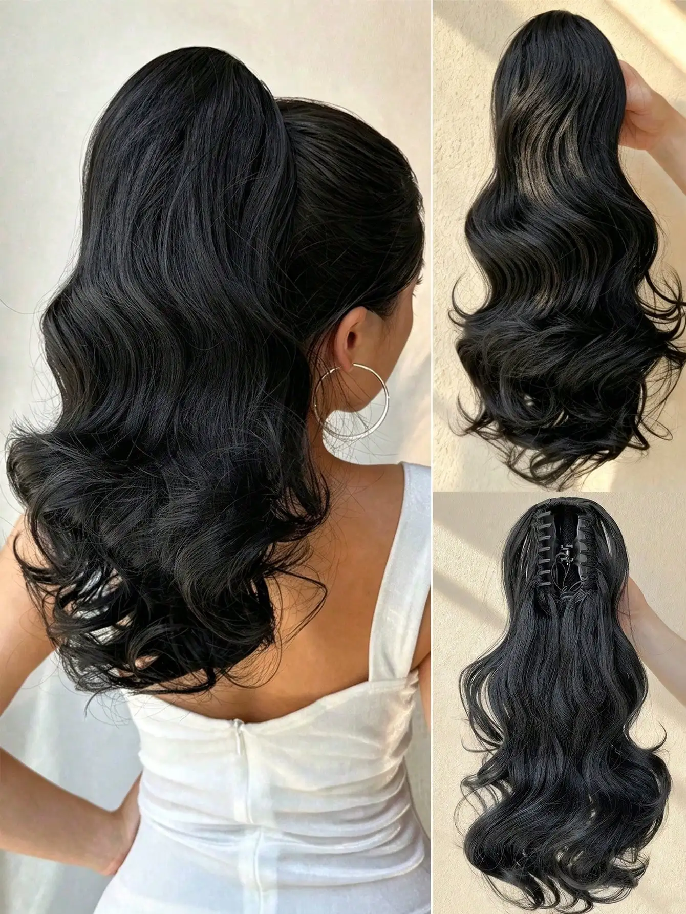 Free Shipping on Orders Over $2914-Inch Short Wavy Clip-In Ponytail, Synthetic Curly Ponytail Extension, Fluffy Daily Ponytail, Suitable For Women (Black Brown)
Free Shipping on Orders Over $2914-Inch Short Wavy Clip-In Ponytail, Synthetic Curly Ponytail Extension, Fluffy Daily Ponytail, Suitable For Women (Black Brown)