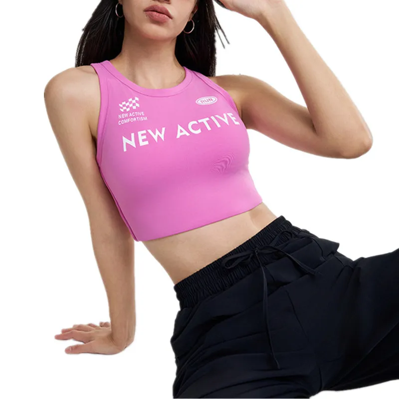 Women's High-strength Shockproof Sports Vest Letter Fitness Gym Bra Integrated Chest Pad Running Training Quick-drying Yoga Tank
Women's High-strength Shockproof Sports Vest Letter Fitness Gym Bra Integrated Chest Pad Running Training Quick-drying Yoga Tank