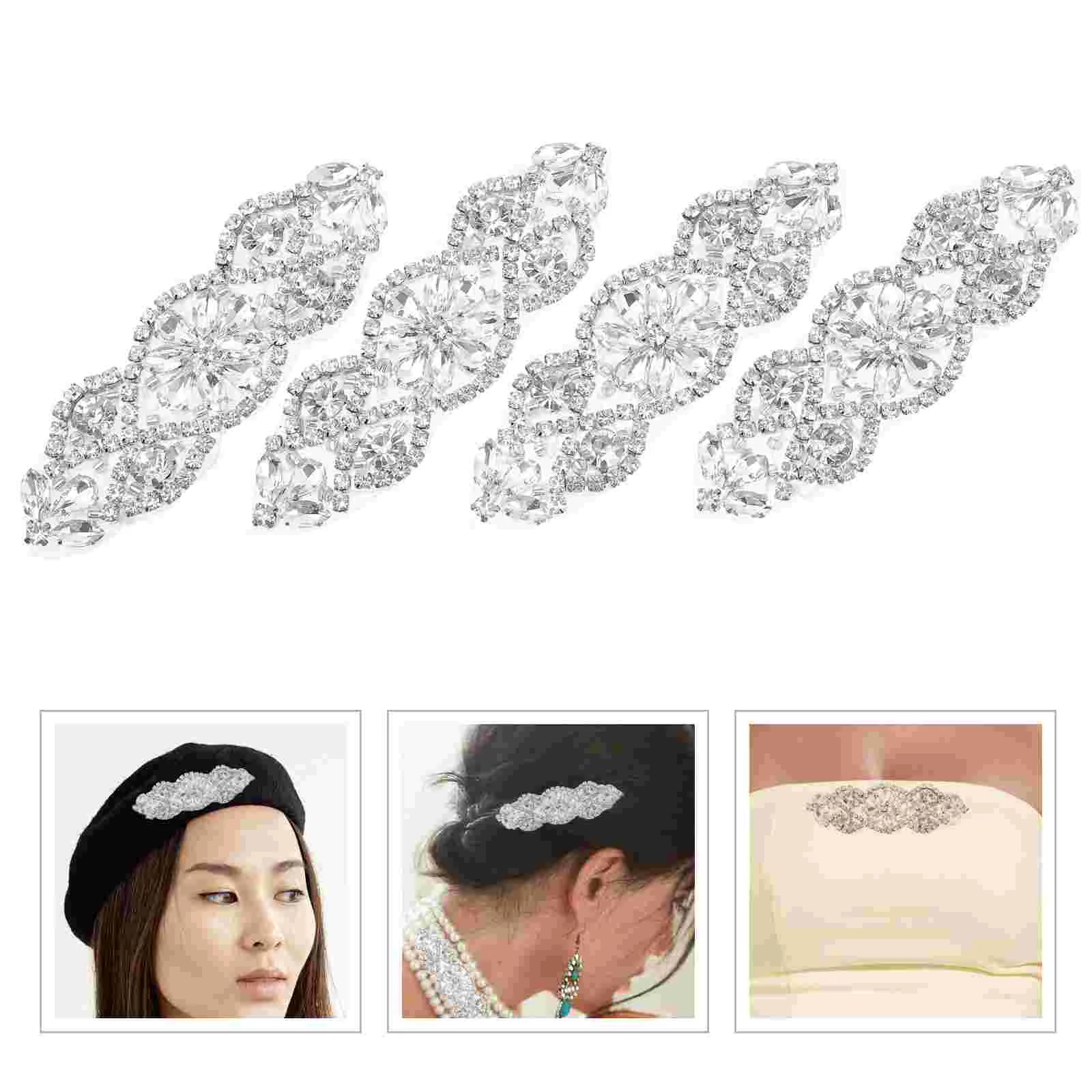 4 Pcs Diamond Girdle Rhinestone Patch Bridesmaid Dress Rhinestones Bridal Belt Patches
4 Pcs Diamond Girdle Rhinestone Patch Bridesmaid Dress Rhinestones Bridal Belt Patches
