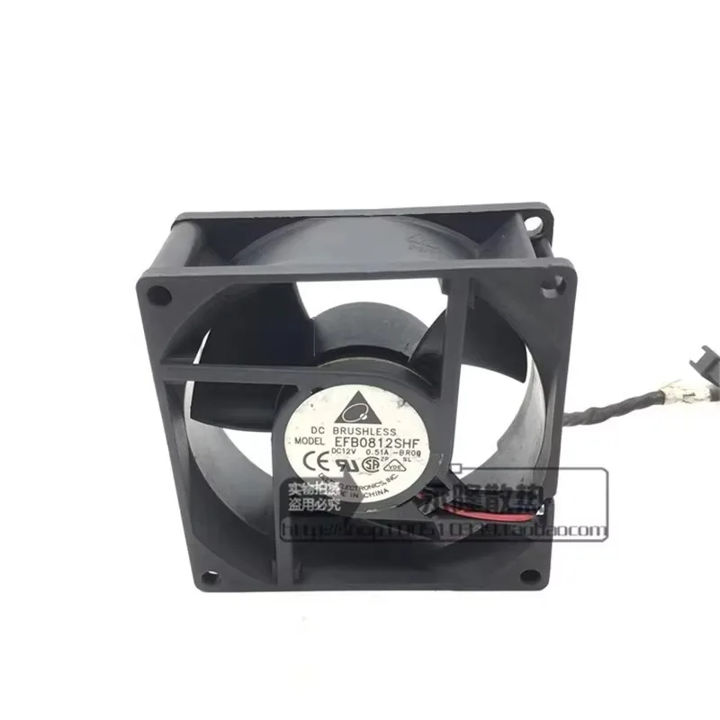 Original Delta 80 * 80 * 32MM 8CM 12V 0.51A EFB0812SHF high air volume chassis frequency converter Cooling fan
Original Delta 80 * 80 * 32MM 8CM 12V 0.51A EFB0812SHF high air volume chassis frequency converter Cooling fan