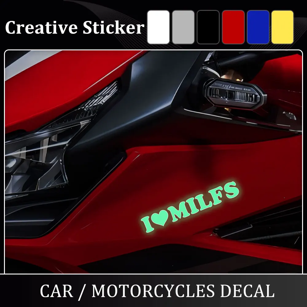 Motorcycle Glow Stickers Waterproof Oilproof Decal I Love Milfs Side Boxes Body Decoration Motorbike Universal Accessories
Motorcycle Glow Stickers Waterproof Oilproof Decal I Love Milfs Side Boxes Body Decoration Motorbike Universal Accessories