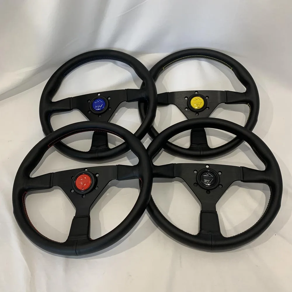 Racing 350MM JDM Montexxcarlo Leather Steering Wheel Universal Modified Drift Rally Sport MxO Steering Wheel
Racing 350MM JDM Montexxcarlo Leather Steering Wheel Universal Modified Drift Rally Sport MxO Steering Wheel