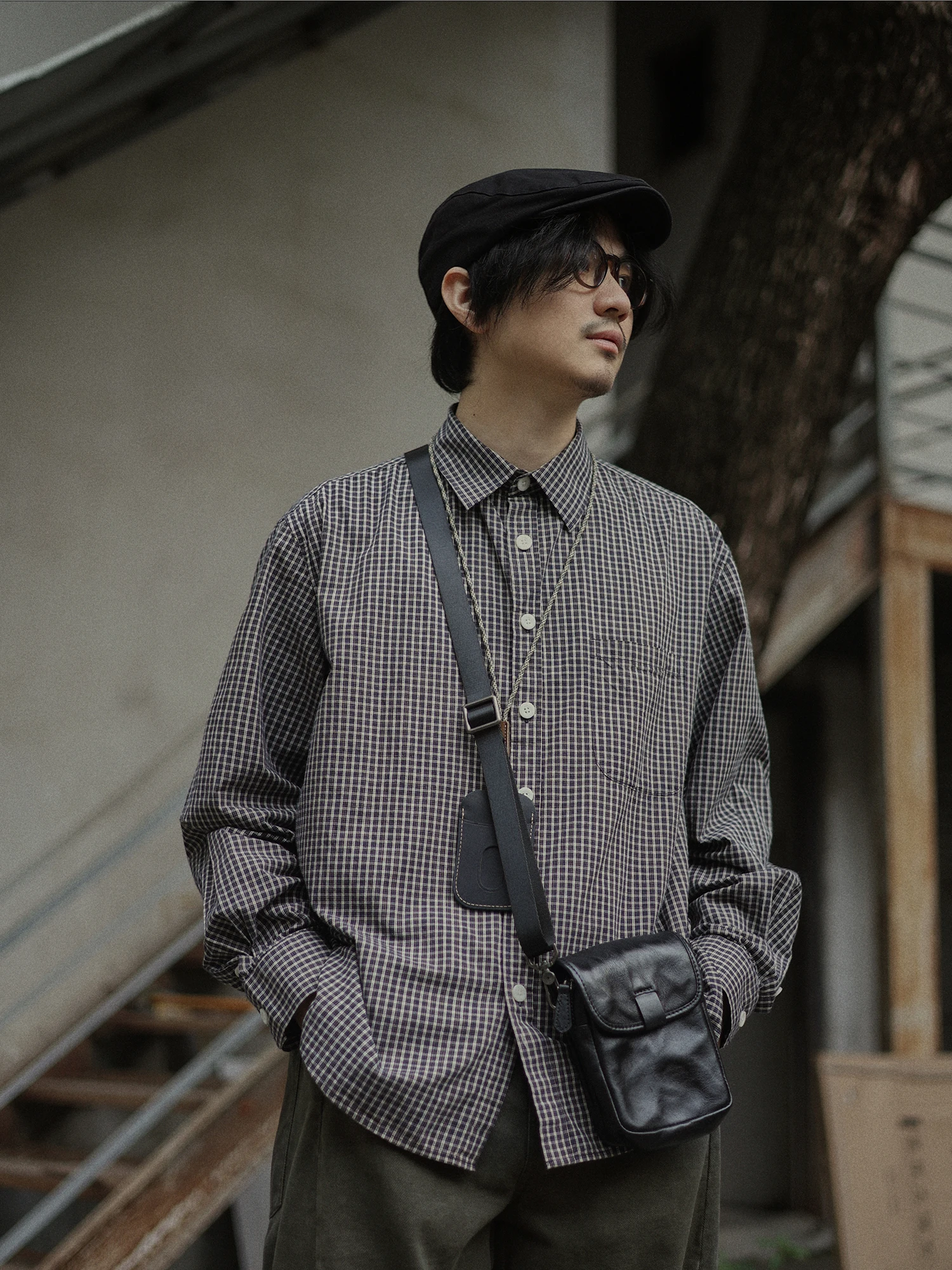 Loose Fit Plaid Long Sleeve Men's Shirt Youthful Vintage Style Inner Wear Cotton Button up Casual Artistic Fashionable
Loose Fit Plaid Long Sleeve Men's Shirt Youthful Vintage Style Inner Wear Cotton Button up Casual Artistic Fashionable