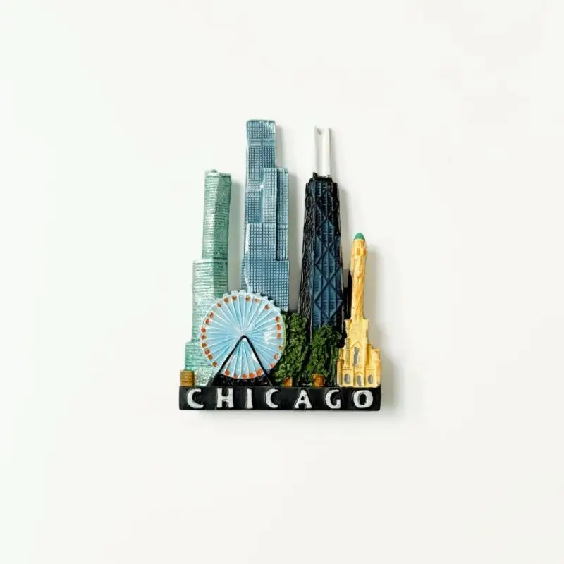 Creative 3D Magnetic Fridge Magnets of Chicago Landmarks, Travel Souvenirs, Home Decor
Creative 3D Magnetic Fridge Magnets of Chicago Landmarks, Travel Souvenirs, Home Decor