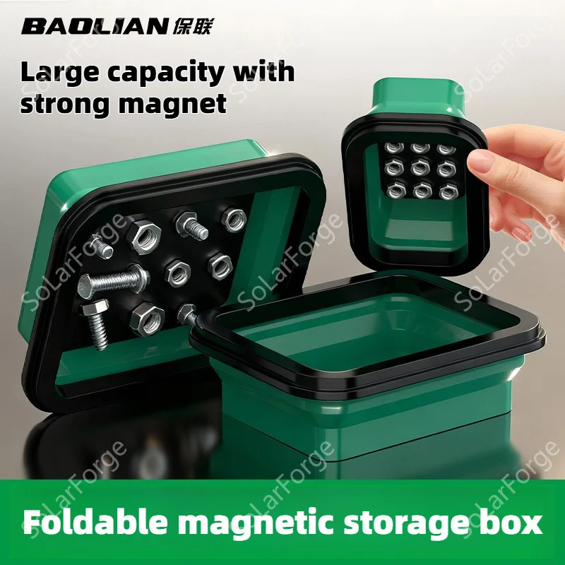 Magnetic Foldable Silicone Tray, Strong Magnetic Depth, Large Space for Convenient Storage of Screw Metal Parts, Auto Repair DIY
Magnetic Foldable Silicone Tray, Strong Magnetic Depth, Large Space for Convenient Storage of Screw Metal Parts, Auto Repair DIY