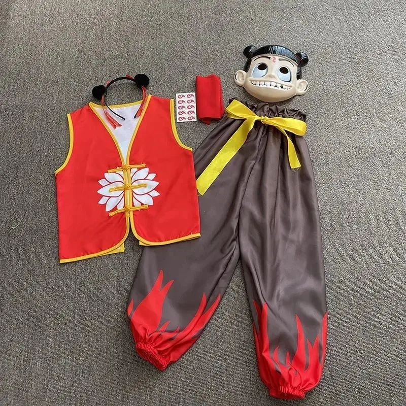 Movie Cosplay Costume Nezha Disguise Full Set Outfits for Kids Suit Halloween Carnival Party Stage Clothes China TV Role Play
Movie Cosplay Costume Nezha Disguise Full Set Outfits for Kids Suit Halloween Carnival Party Stage Clothes China TV Role Play