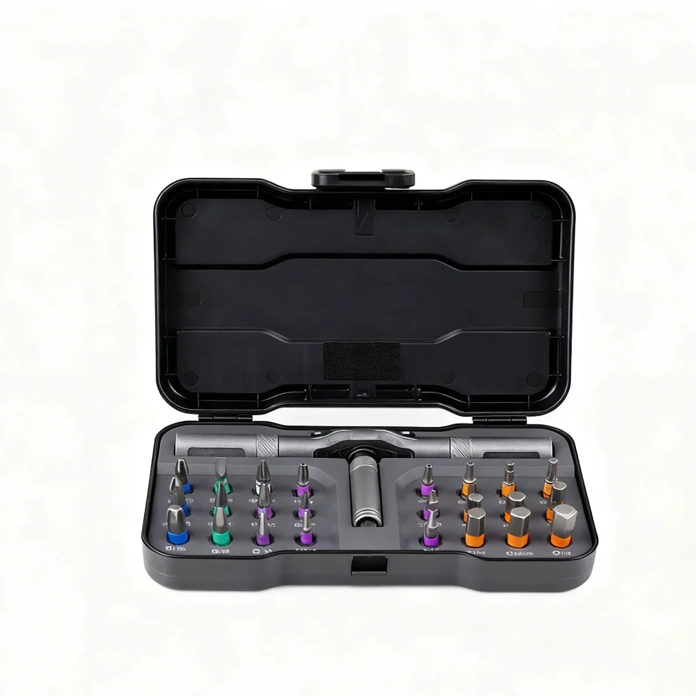 24 In 1 Multi-purpose Ratchet Wrench Screwdriver Set Magnetic Bits Tools Set DIY Household Repair Tool Precision Hand Tools Work