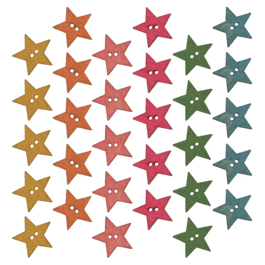 100Pcs Star Buttons Vintage Colorful Wooden Two Holes Crafts Sewing Scrapbooking Clothes Replacement Buttons 25Mm
100Pcs Star Buttons Vintage Colorful Wooden Two Holes Crafts Sewing Scrapbooking Clothes Replacement Buttons 25Mm