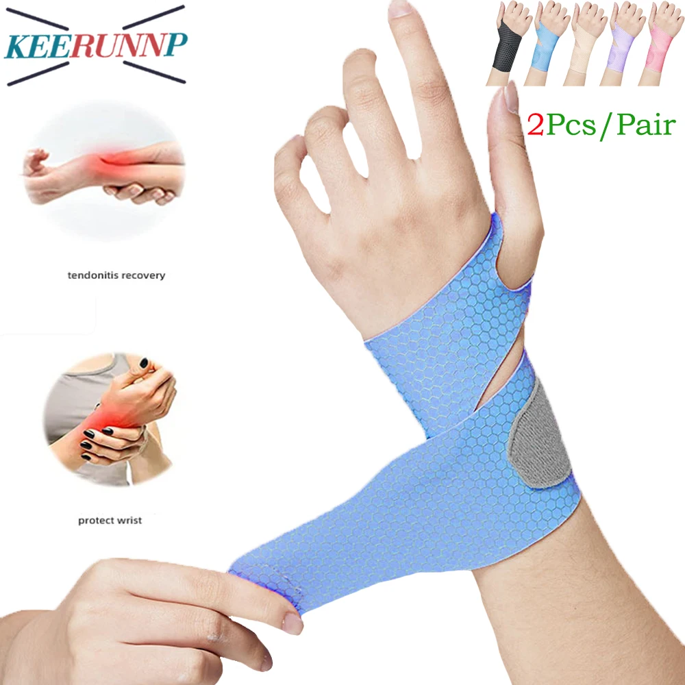 2Pcs Adjustable Wrist Brace Support for Men Women - Breathable & Lightweight for Carpal Tunnel,Gym,Gaming - Fits Left/Right Hand
2Pcs Adjustable Wrist Brace Support for Men Women - Breathable & Lightweight for Carpal Tunnel,Gym,Gaming - Fits Left/Right Hand
