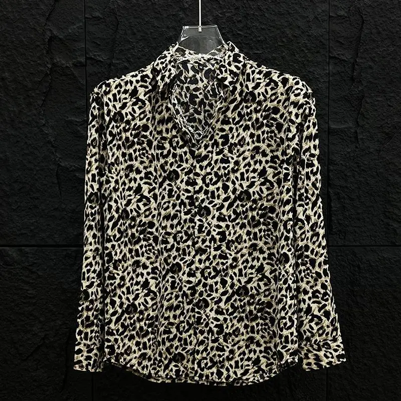 Designer Internet Celebrity Same Silky Leopard Print Vintage Long Sleeve Shirt Men's Spring High Street Loose Casual Floral
Designer Internet Celebrity Same Silky Leopard Print Vintage Long Sleeve Shirt Men's Spring High Street Loose Casual Floral