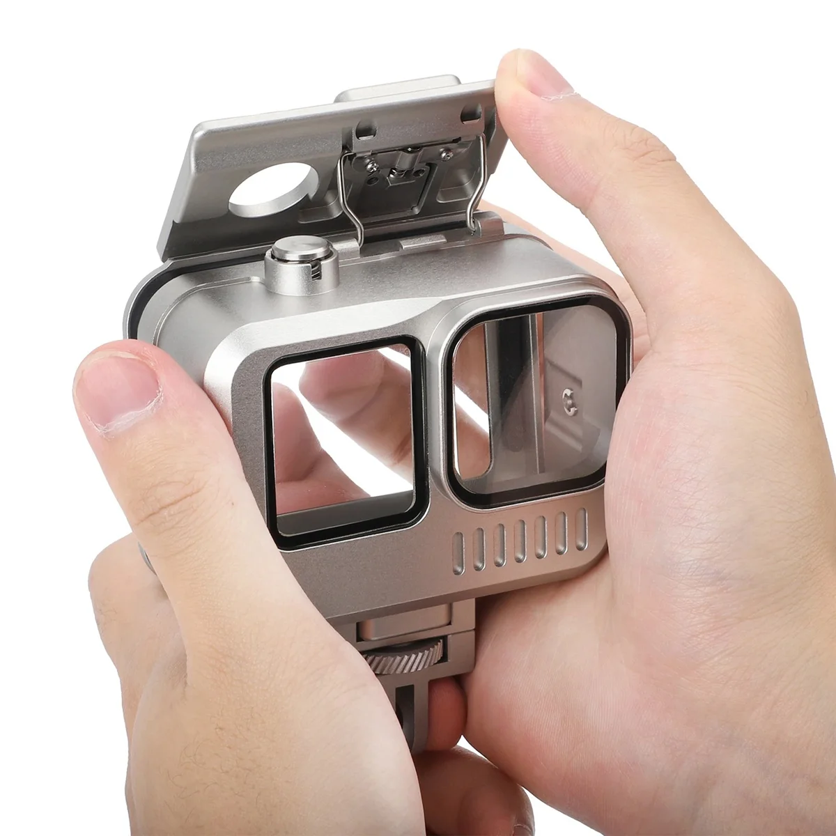 POSV-водонепроницаемая клетка для Gopro Hero 9 10 11, корпус из алюминиевого сплава, 40 м, IPX8, подводное импортное закаленное стекло 9H
POSV-водонепроницаемая клетка для Gopro Hero 9 10 11, корпус из алюминиевого сплава, 40 м, IPX8, подводное импортное закаленное стекло 9H