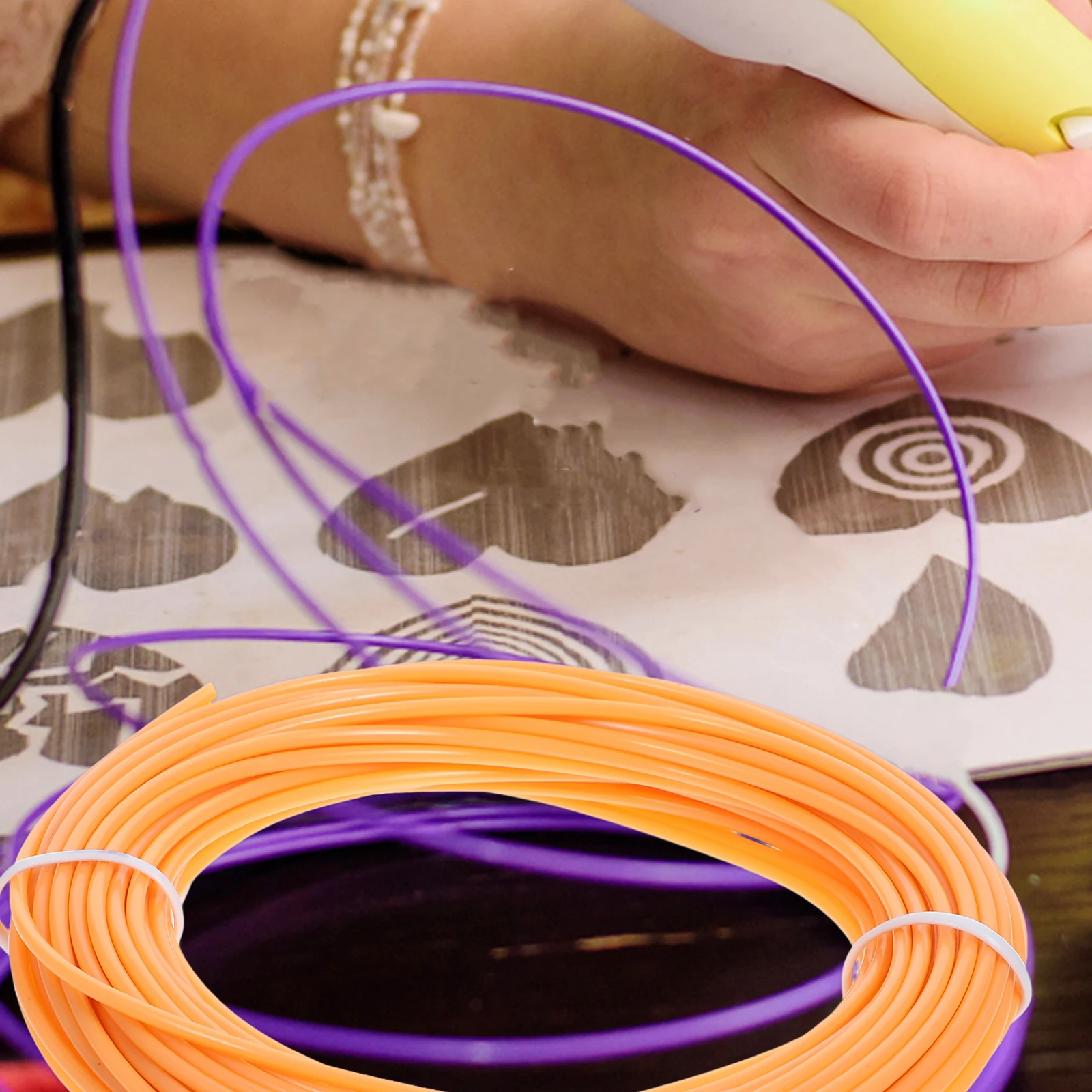10Meters FrostedPLA 3DPrinterFilament 175mm Compatible Consumables 3DPrintingParts OfficeUse PrinterMaterials 190230CTemp
10Meters FrostedPLA 3DPrinterFilament 175mm Compatible Consumables 3DPrintingParts OfficeUse PrinterMaterials 190230CTemp