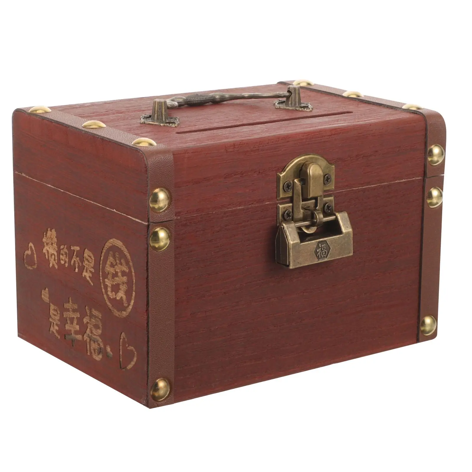 Wooden Handheld Box Lockable Portable Money Container Small Dark Carved Storage Box Ring Storage Container Retro Home Decor
Wooden Handheld Box Lockable Portable Money Container Small Dark Carved Storage Box Ring Storage Container Retro Home Decor