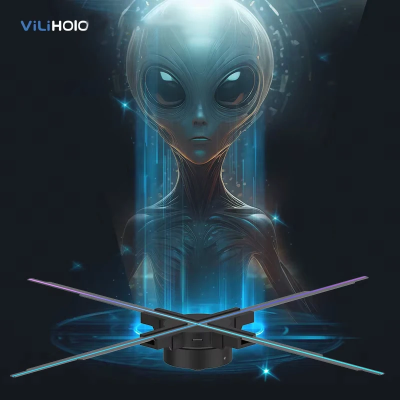 50CM 3D Hologram Fan Equipment LED Projector Display Advertising Fan With Holographic Display Holographic Device
50CM 3D Hologram Fan Equipment LED Projector Display Advertising Fan With Holographic Display Holographic Device