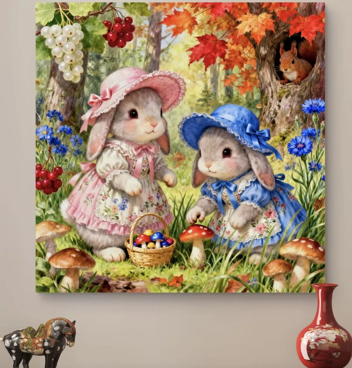 DIY Printed Kit Cross Stitch 9CT 14CT Little rabbit picking mushrooms Embroidery Needlework Decor Crafts With Threads Needles
DIY Printed Kit Cross Stitch 9CT 14CT Little rabbit picking mushrooms Embroidery Needlework Decor Crafts With Threads Needles