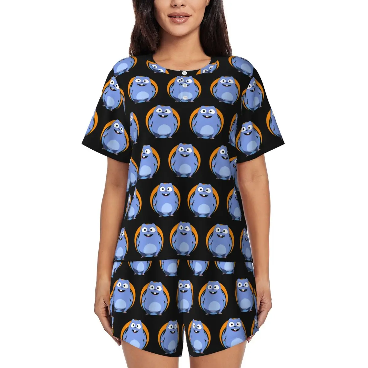 Grizzy And The Lemmings Round Neck Short Sleeve Nightgowns for Sleeping Sleepshirts Women Loose Pajama Set Short Pants
Grizzy And The Lemmings Round Neck Short Sleeve Nightgowns for Sleeping Sleepshirts Women Loose Pajama Set Short Pants