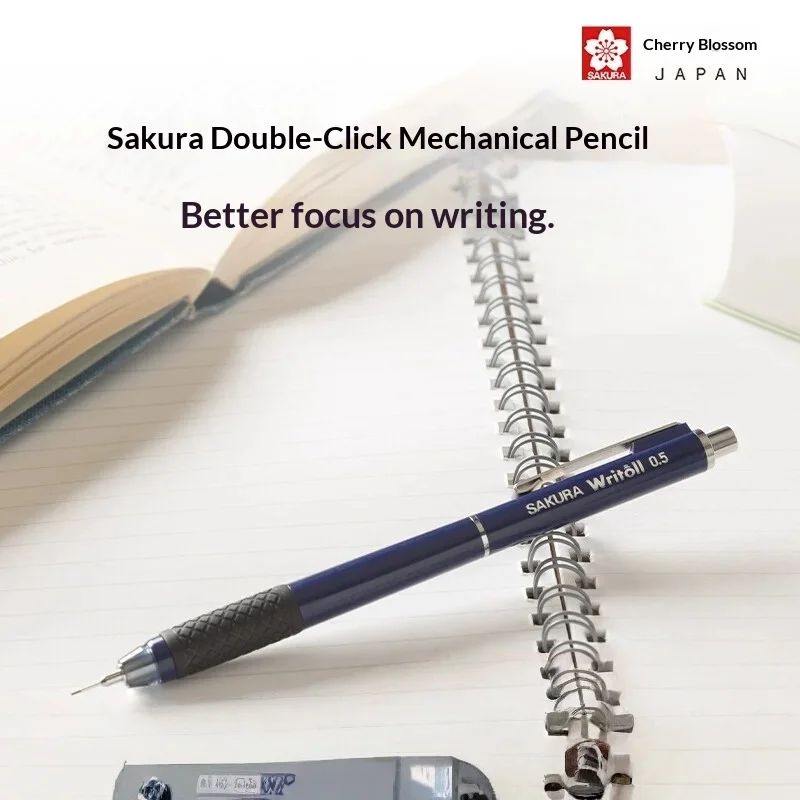 SAKURA Writoll Mechanical Pencil,Double-knock Mechanism Stationery 0.5 Retractable Tip Anti-slip Grip For Manga Drawing,Sketche
SAKURA Writoll Mechanical Pencil,Double-knock Mechanism Stationery 0.5 Retractable Tip Anti-slip Grip For Manga Drawing,Sketche