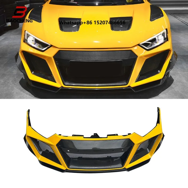 For R8 V10 Front Bumper Replacement Car Bumpers Glass Fiber Body Kit Parts
For R8 V10 Front Bumper Replacement Car Bumpers Glass Fiber Body Kit Parts