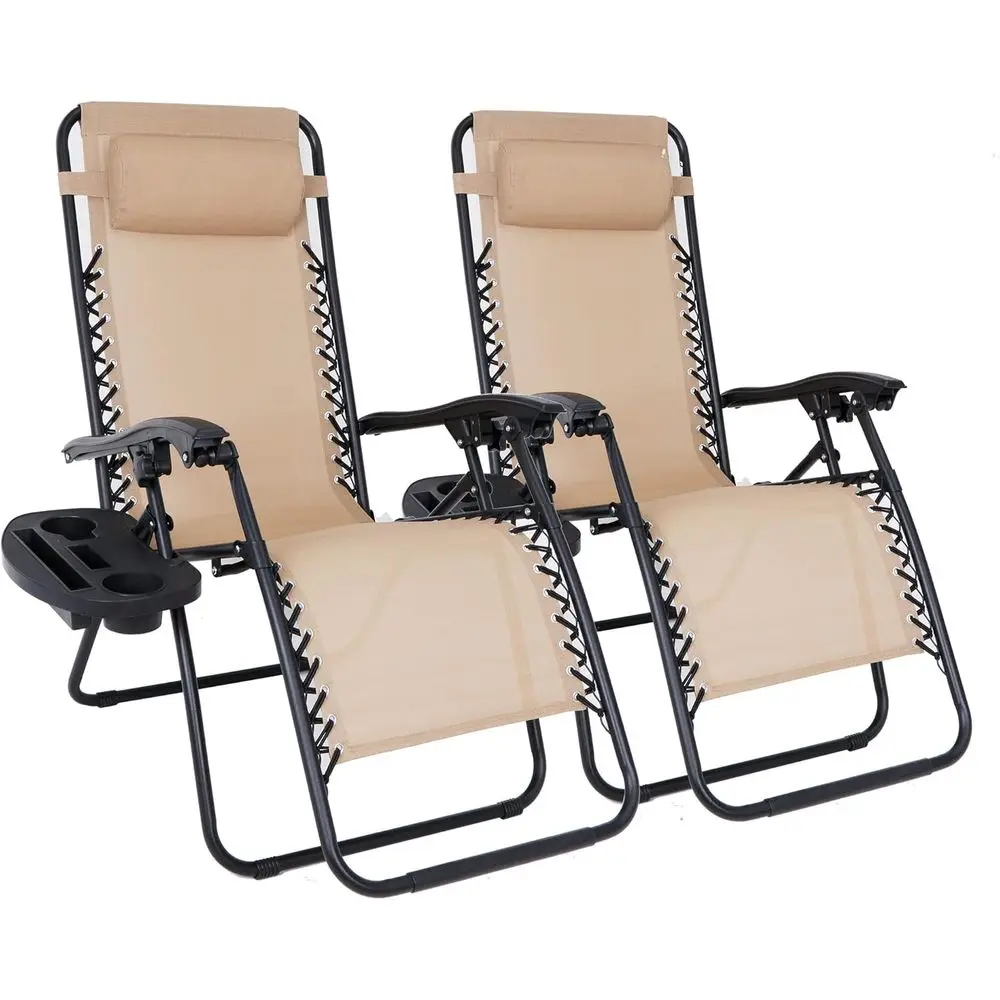 Anti-Gravity Recliner Set for Outdoor Relaxation with Cup Holder and Pillow
Anti-Gravity Recliner Set for Outdoor Relaxation with Cup Holder and Pillow
