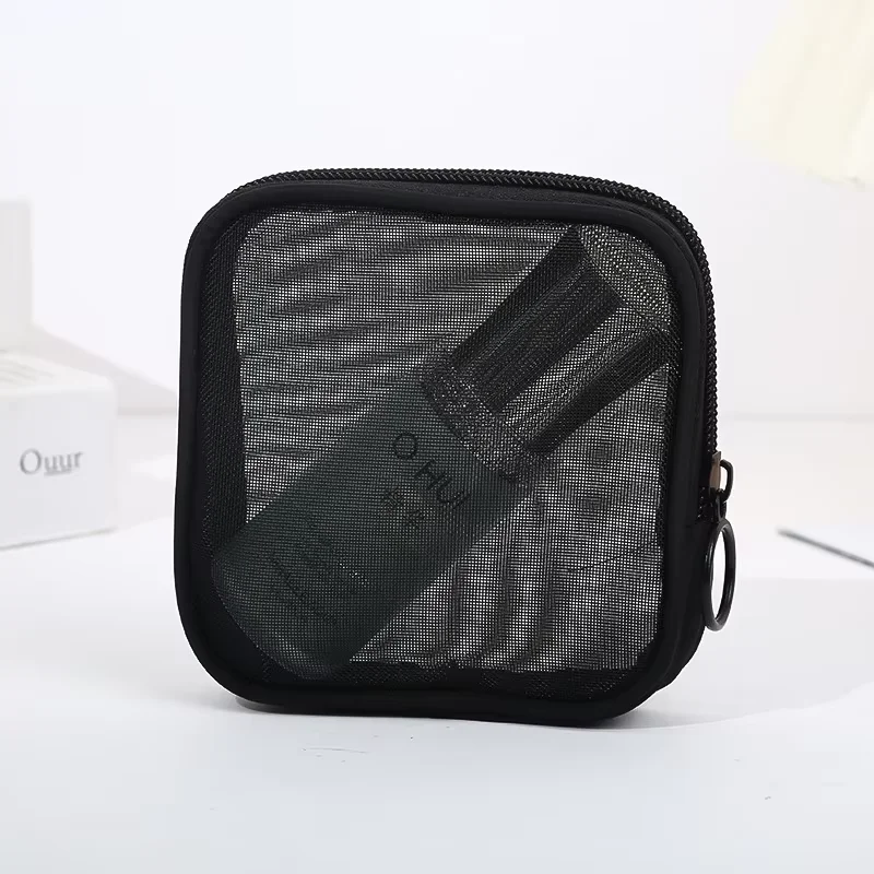 Transparent Mini Cosmetic Bag Small Travel Black Mesh Simple Makeup Bags Girl Storage Toiletry Wash Lipstick Cases
Transparent Mini Cosmetic Bag Small Travel Black Mesh Simple Makeup Bags Girl Storage Toiletry Wash Lipstick Cases