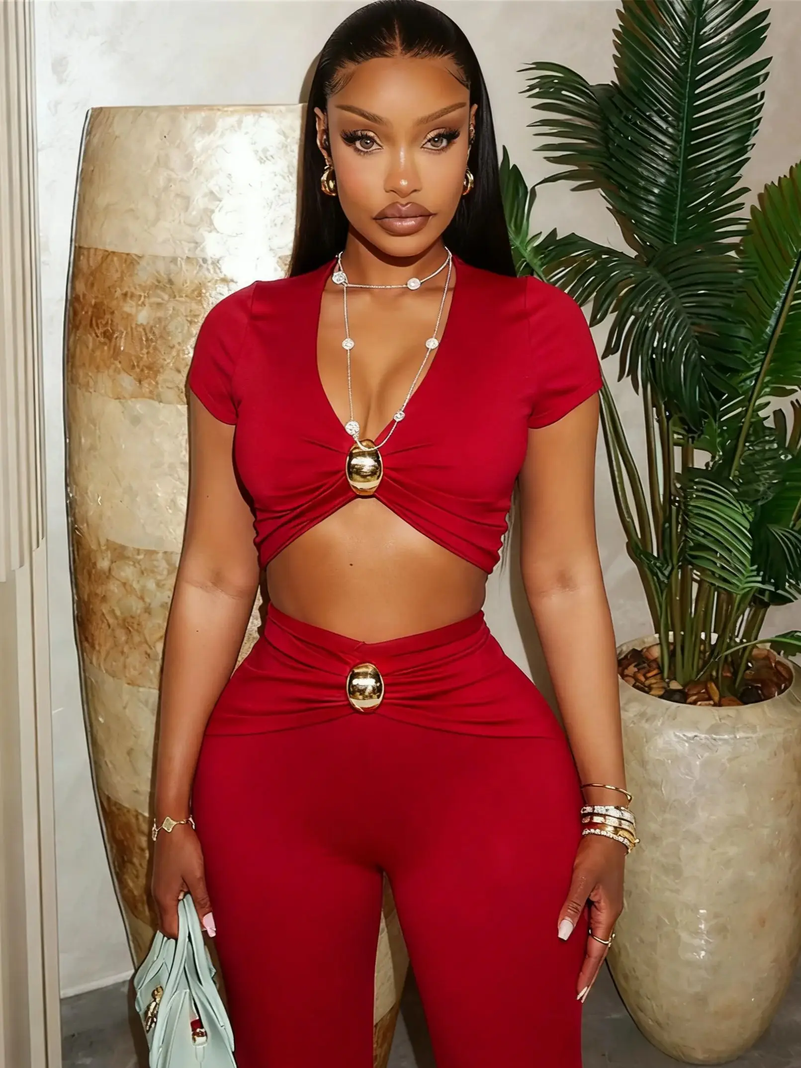 Sisterlinda женский осенний тренд, комплект из 2 предметов, спортивный костюм, сексуальные укороченные топы с низким вырезом + брюки-клеш, уличная одежда, эластичные узкие спортивные наряды
Sisterlinda женский осенний тренд, комплект из 2 предметов, спортивный костюм, сексуальные укороченные топы с низким вырезом + брюки-клеш, уличная одежда, эластичные узкие спортивные наряды