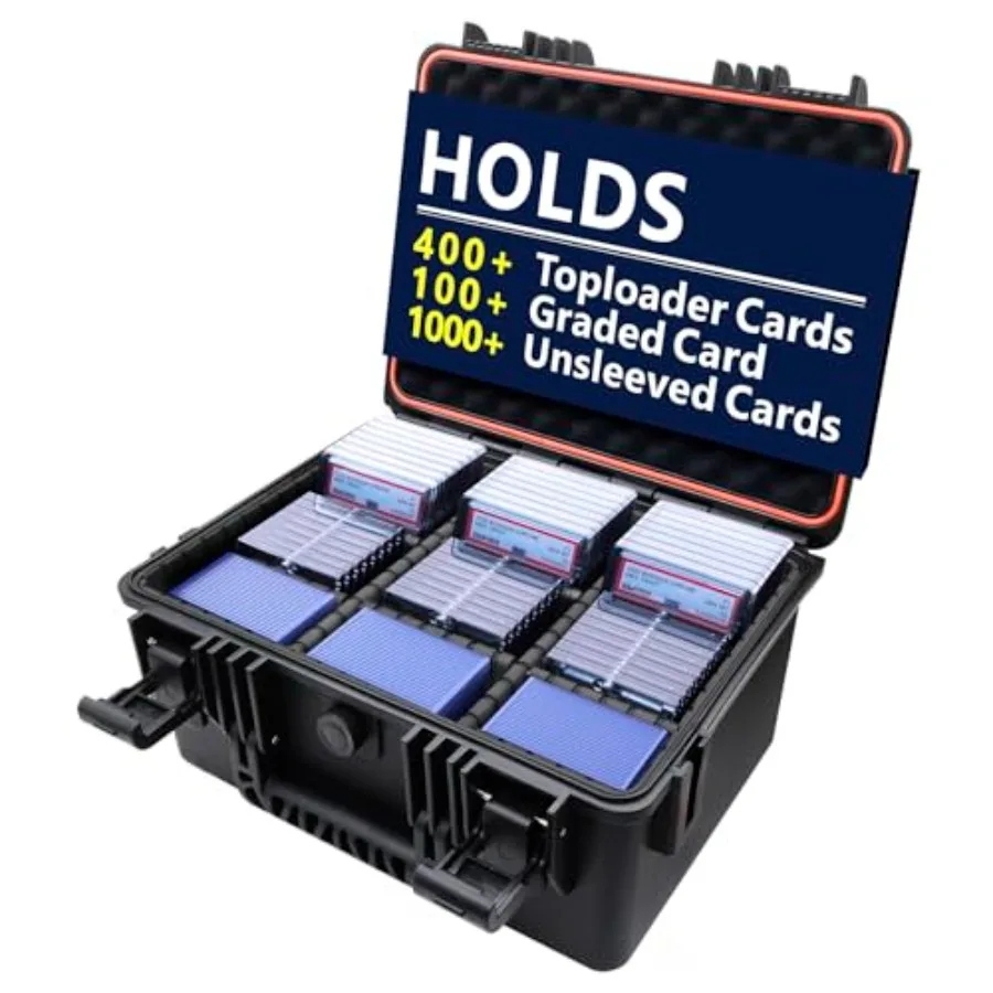 Graded Card Storage Box for Baseball - Trading Card Storage Box with Adjustable Dividers Fits PSA BGS SGC Slabs Waterproof Hard
Graded Card Storage Box for Baseball - Trading Card Storage Box with Adjustable Dividers Fits PSA BGS SGC Slabs Waterproof Hard