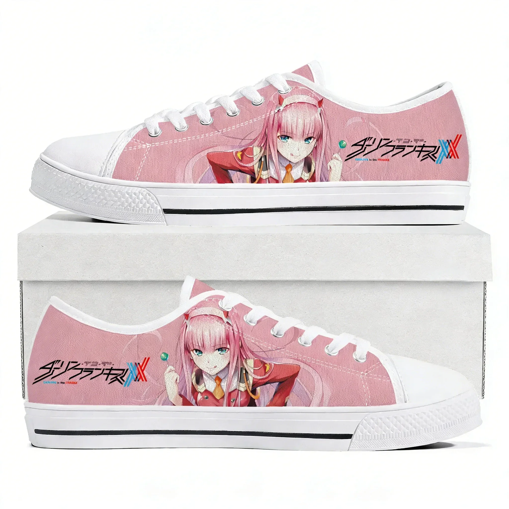 DARLING In The FRANXX Zero Two Low Top Sneakers High Quality Mens Womens Teenager Canvas Sneaker Couple Casual Shoes Custom Shoe
DARLING In The FRANXX Zero Two Low Top Sneakers High Quality Mens Womens Teenager Canvas Sneaker Couple Casual Shoes Custom Shoe