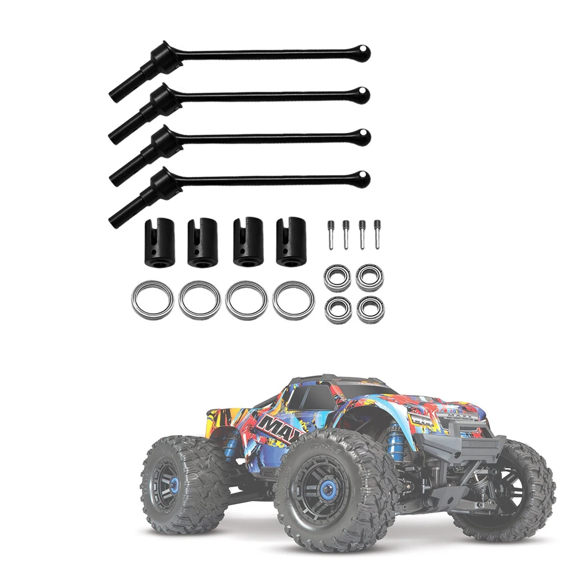 Practical 4Pcs Steel Front and Rear Extended Drive Shaft CVD with Shaft Cup for 1/10 Traxxas MAXX WideMaxx RC Car Upgrades Parts
Practical 4Pcs Steel Front and Rear Extended Drive Shaft CVD with Shaft Cup for 1/10 Traxxas MAXX WideMaxx RC Car Upgrades Parts