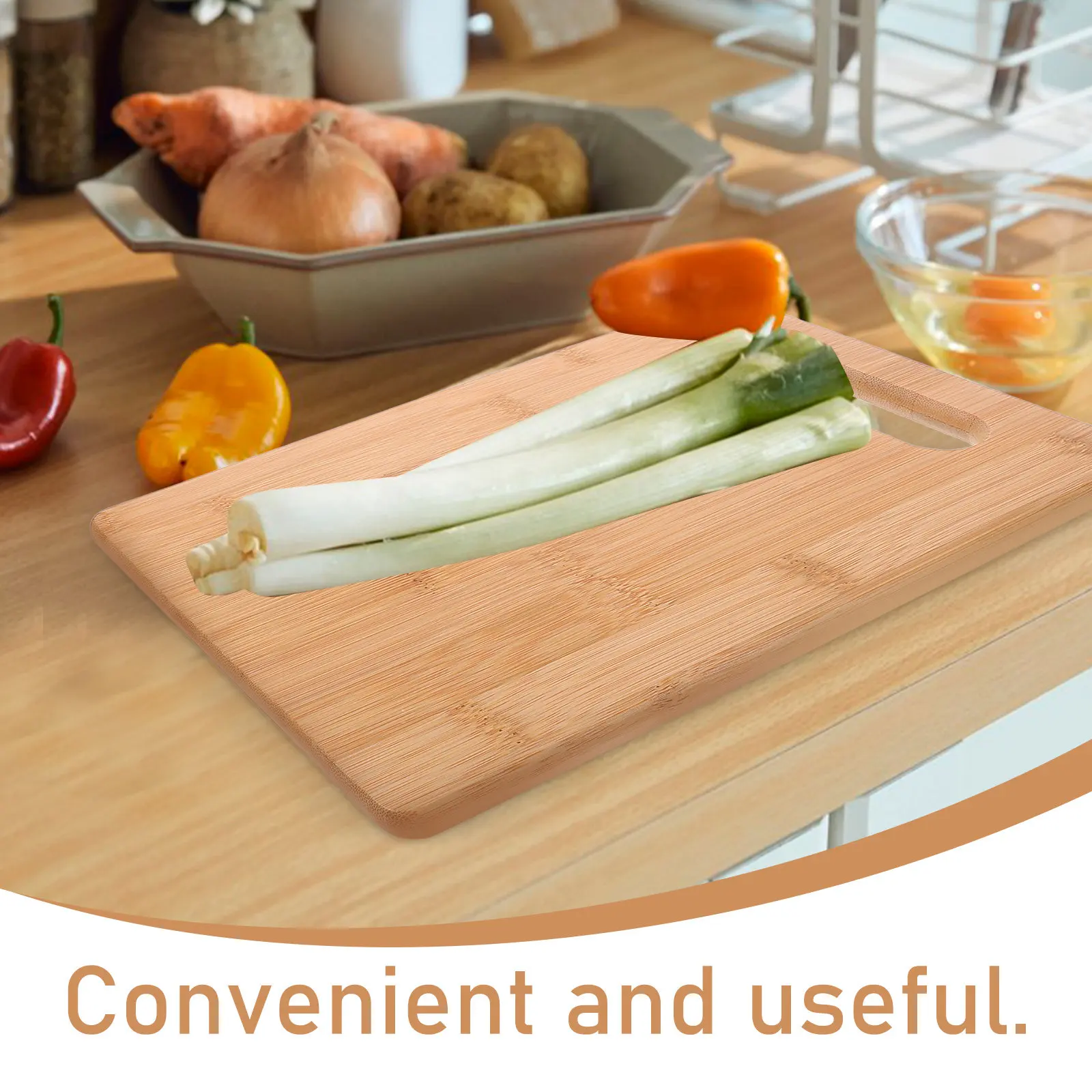 Thickened Bamboo Cutting Board Double Sided Hanging Kitchen Chopping Board Non Slip Kitchen Tool for Meat Vegetable Fruit
Thickened Bamboo Cutting Board Double Sided Hanging Kitchen Chopping Board Non Slip Kitchen Tool for Meat Vegetable Fruit