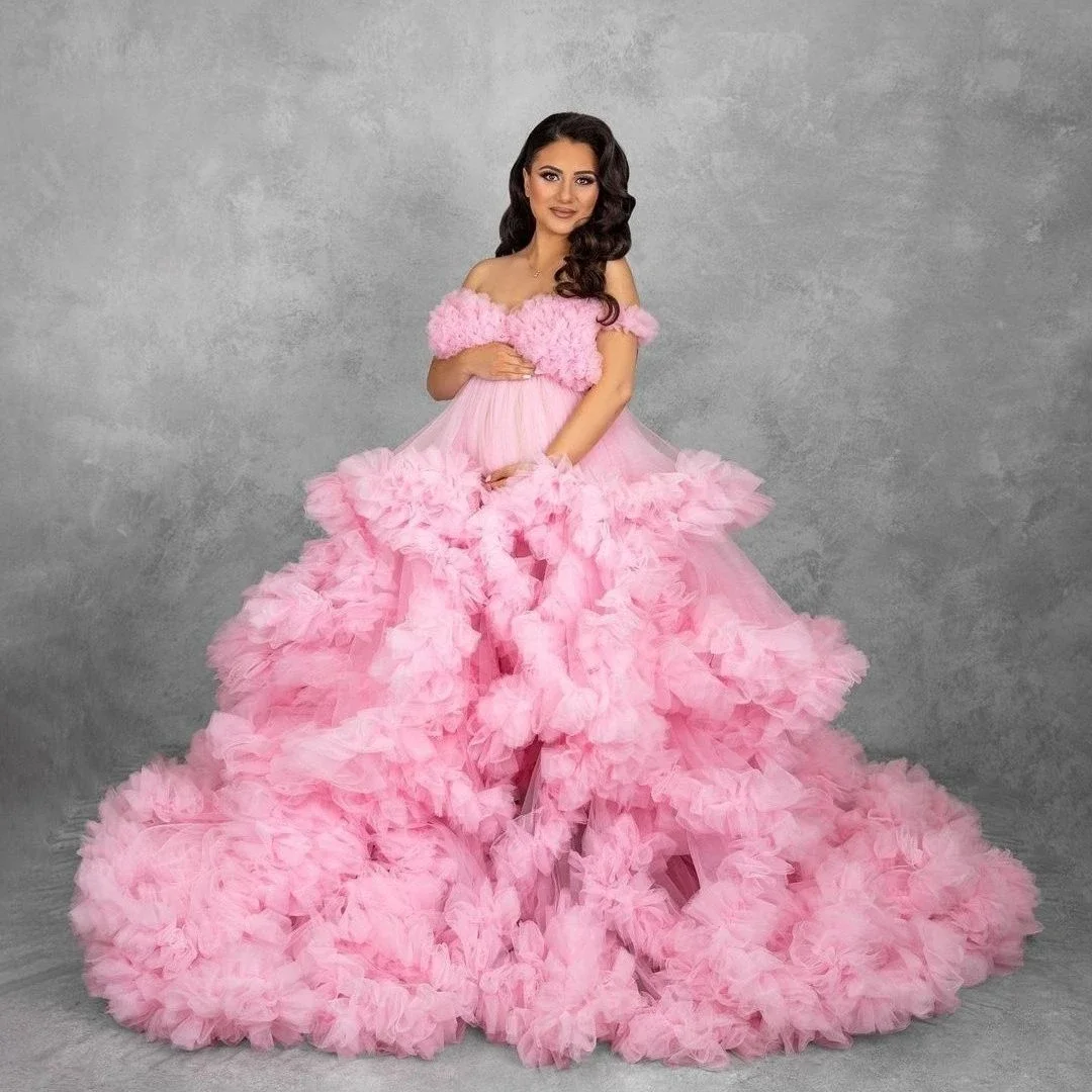Customized Maternity Dresses Puffy Tulle Pregnant Women Robe Wedding Bridal Sleepwear Nightwear Baby Shower Gown Photography
Customized Maternity Dresses Puffy Tulle Pregnant Women Robe Wedding Bridal Sleepwear Nightwear Baby Shower Gown Photography