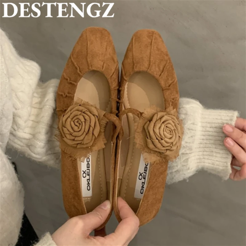 Flower Flats Woman Shoes Marie Janes Women's Sandals Square Toe Loafers 2025 Dress Summer Shallow Soft Sole Shoes Elegant Mujer
Flower Flats Woman Shoes Marie Janes Women's Sandals Square Toe Loafers 2025 Dress Summer Shallow Soft Sole Shoes Elegant Mujer
