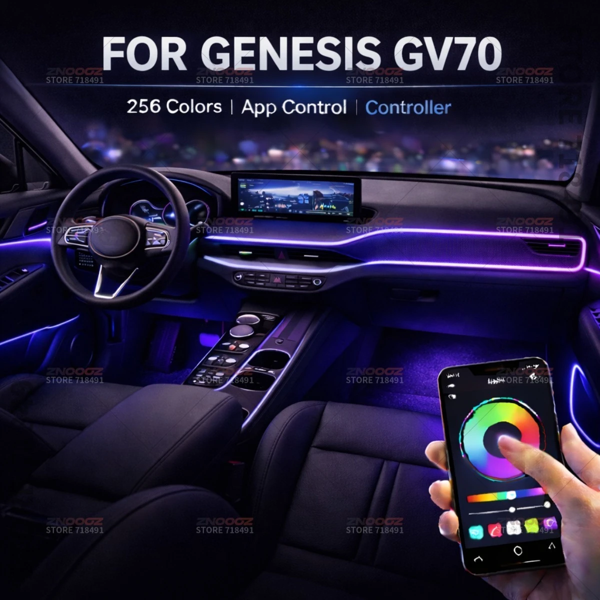 22in1 RGB Car Interior Acrylic Car Ambient Lights RGB Hidden Acrylic Strip Decoration Atmosphere Accessories For Genesis GV70
22in1 RGB Car Interior Acrylic Car Ambient Lights RGB Hidden Acrylic Strip Decoration Atmosphere Accessories For Genesis GV70