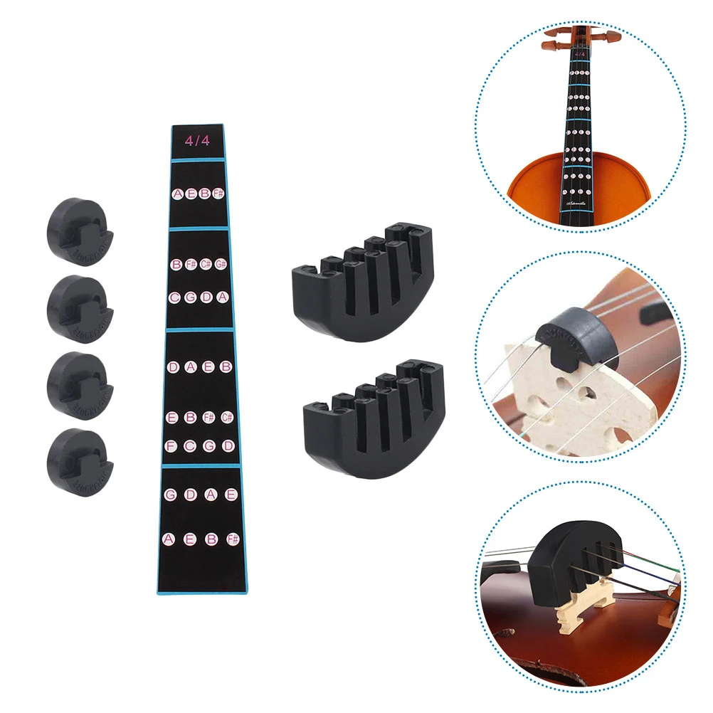 Violin Accessories Set Fingerboard Sticker Circular Mute for Adults Black Decal Long Lasting Quiet Practice Beginner Kit
Violin Accessories Set Fingerboard Sticker Circular Mute for Adults Black Decal Long Lasting Quiet Practice Beginner Kit