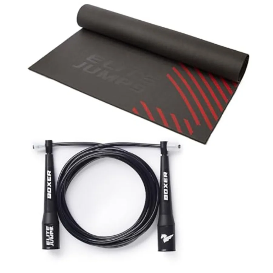 Elite Jumps Boxer Jump Rope 3.0 - Black - for Fitness Cardio Training with Jump Rope Mat
Elite Jumps Boxer Jump Rope 3.0 - Black - for Fitness Cardio Training with Jump Rope Mat