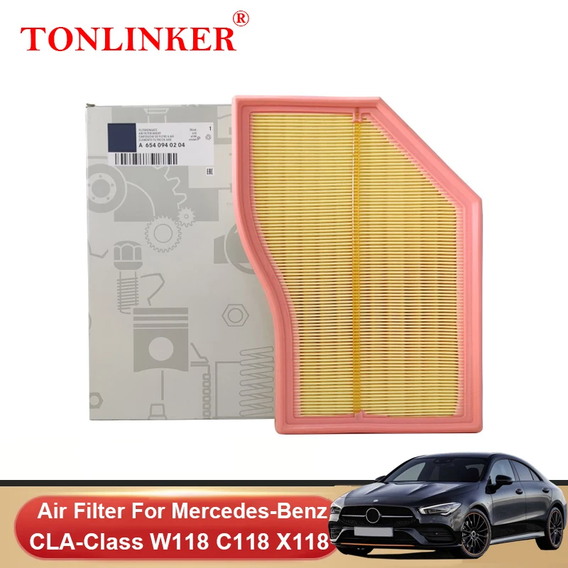 TONLINKER Air Filter A6540940204 For Mercedes Benz CLA-Class C118 X118 2019 2020 2021 2022 CLA 200d 220d 4MATIC Car Accessories
TONLINKER Air Filter A6540940204 For Mercedes Benz CLA-Class C118 X118 2019 2020 2021 2022 CLA 200d 220d 4MATIC Car Accessories