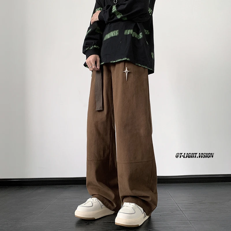 Loose Straight Leg Pants Men's Casual Oversize Trousers American Sle Vintage High Street Faionable Youth Spring Autumn
Loose Straight Leg Pants Men's Casual Oversize Trousers American Sle Vintage High Street Faionable Youth Spring Autumn