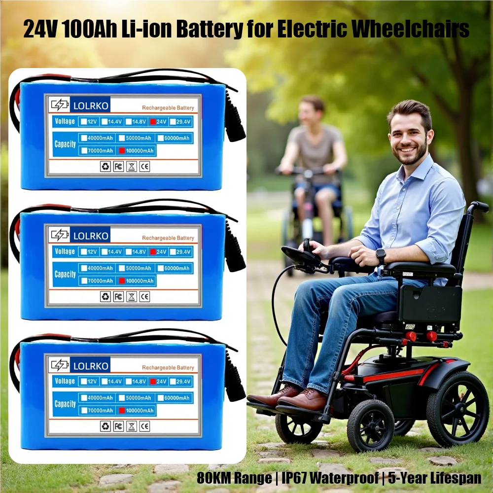 2025 new 24V 7S3P 18650 Lithium-Ion Battery Pack 100Ah with 20A Balanced BMS for Scooter Electric Wheelchair ,+ 2A Charger
2025 new 24V 7S3P 18650 Lithium-Ion Battery Pack 100Ah with 20A Balanced BMS for Scooter Electric Wheelchair ,+ 2A Charger