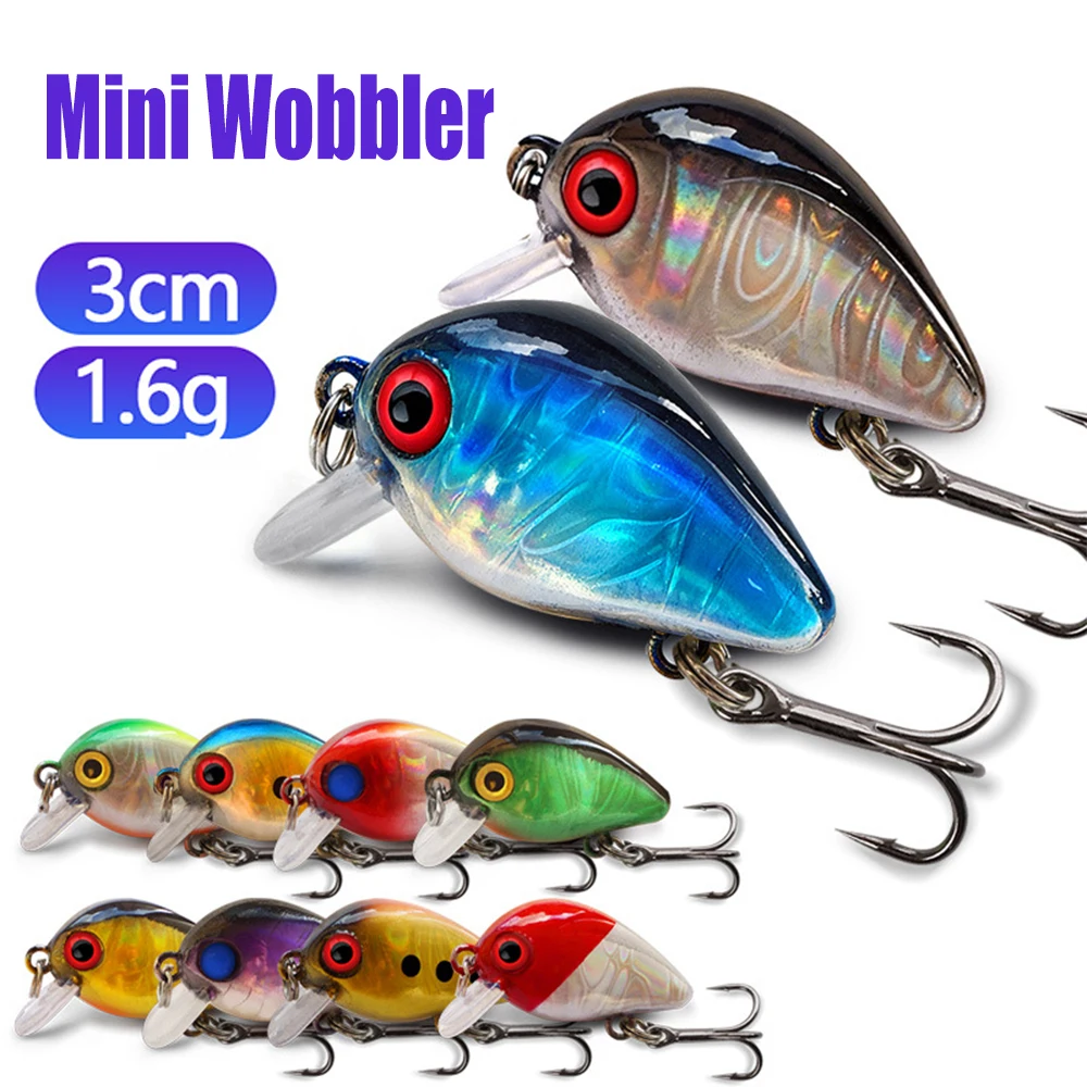 10Pcs Mini Wobbler Artificial Topwater Hard Bait Crankbait Crank Fishing Lure 3cm 1.6g Trout Bass Carp Floating Fishing Lures
10Pcs Mini Wobbler Artificial Topwater Hard Bait Crankbait Crank Fishing Lure 3cm 1.6g Trout Bass Carp Floating Fishing Lures